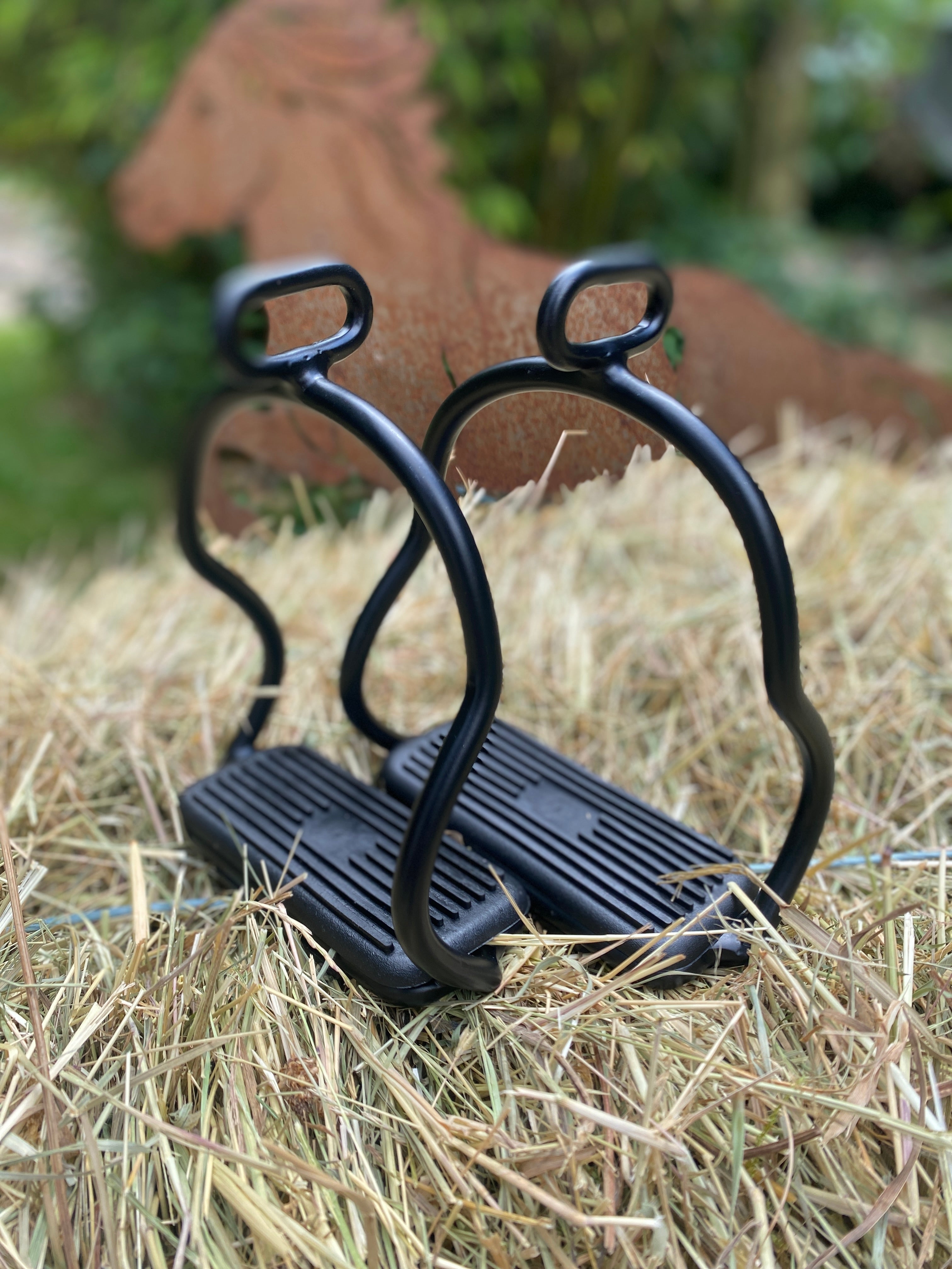 Horsemate Steigbügel schwarz matt